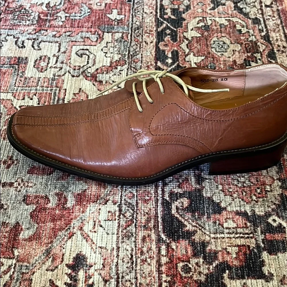 LD. Boss Tan Brown Oxford Men Shoes - Picture 9 of 17
